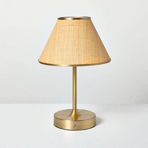 Open Box - Woven Portable Table Lamp Brass (Includes LED Ligh Brass
